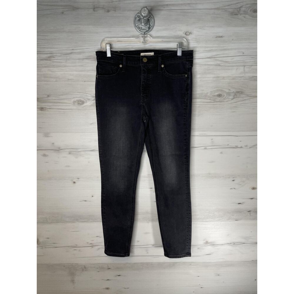 Revtown Decade Denim Mens 32x27‎ Gray Skinny Slim Stretch Jeans Charcoal Wash